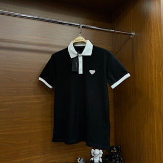 Pr!da Polo Yaka TsH!rt Siyah