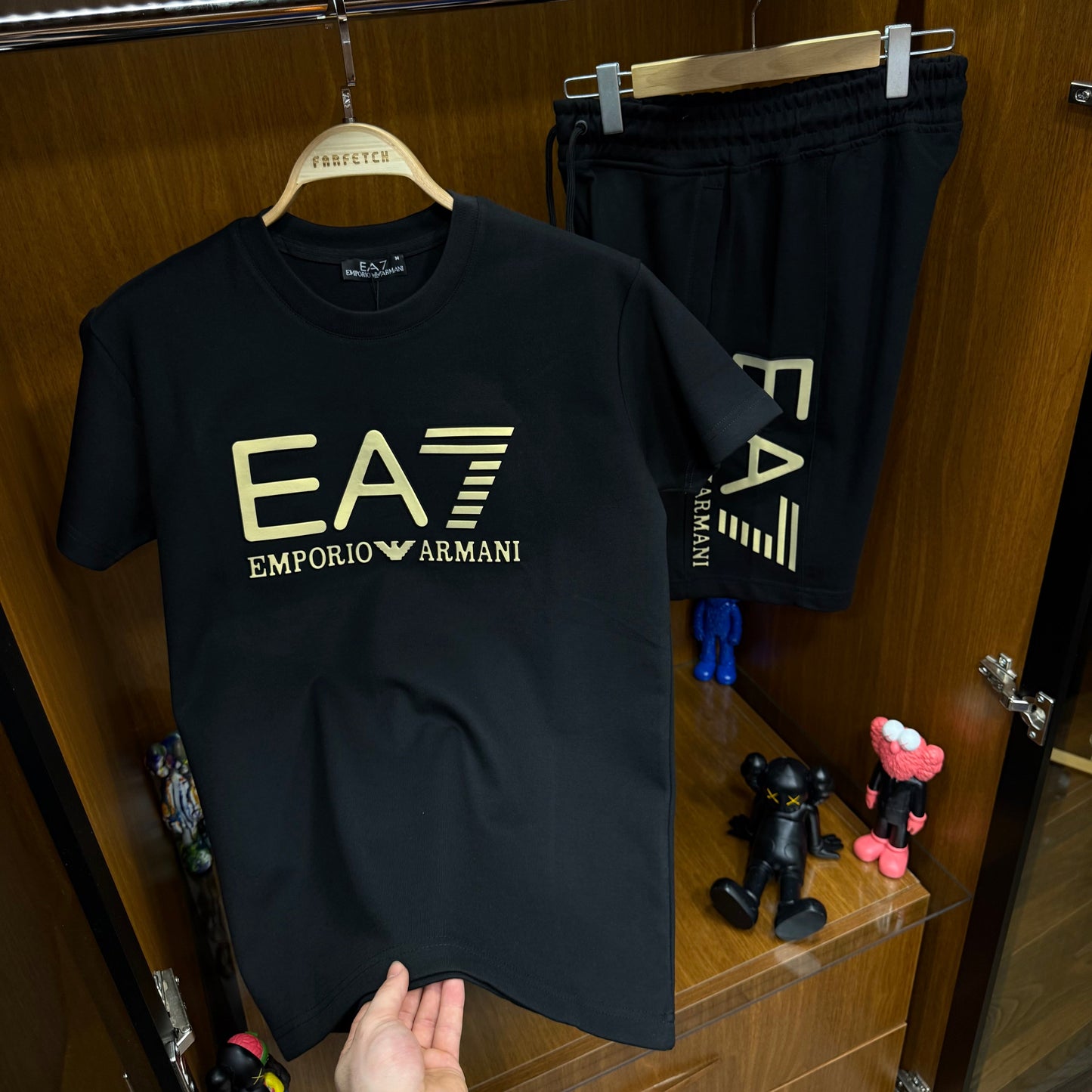 Emporio Armani Şortlu Takım Siyah