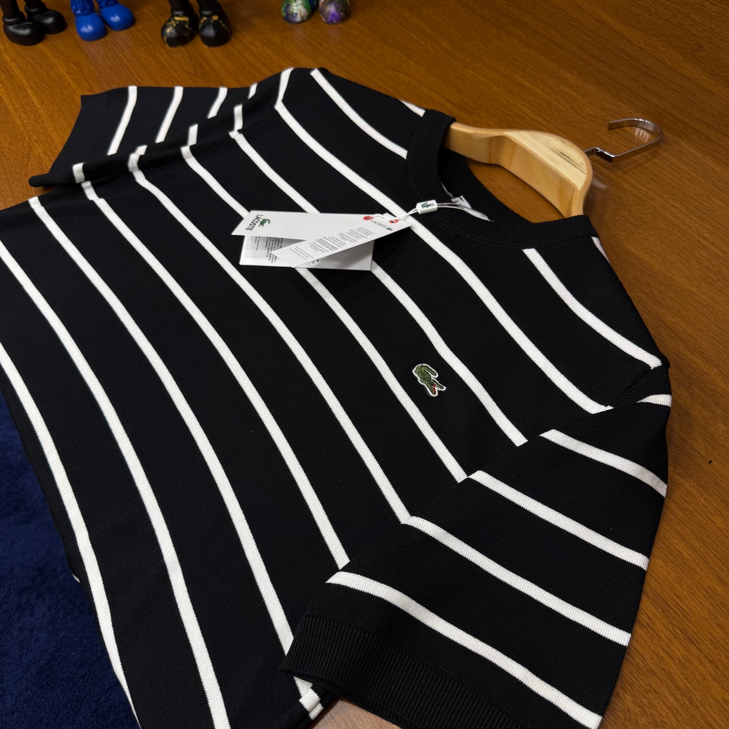 Lacoste Siyah Örme Triko T-SH!rt