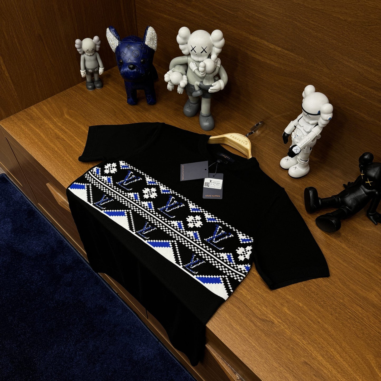 Lo!is V!itton Örme Triko T-SH!rt Siyah