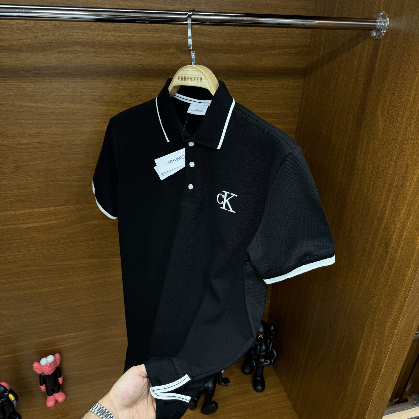 Ca!vin K!ein Nakış Polo Yaka TsH!rt Siyah