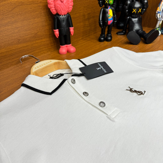 Sa!nt Laurent Polo Yaka TsH!rt Beyaz