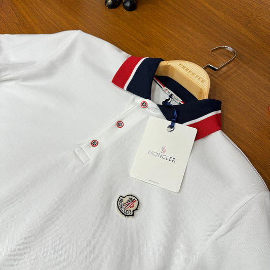 Mo!cler Polo Yaka TsH!rt Beyaz