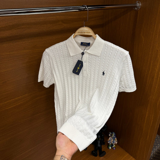 Po!o Ralph Lauren YAKALI Örme Triko T-SH!rt Beyaz