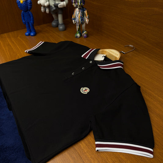 Moncler Siyah Polo Yaka