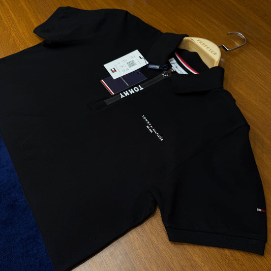 Tommy Hilfiger Polo Yaka TsH!rt Siyah