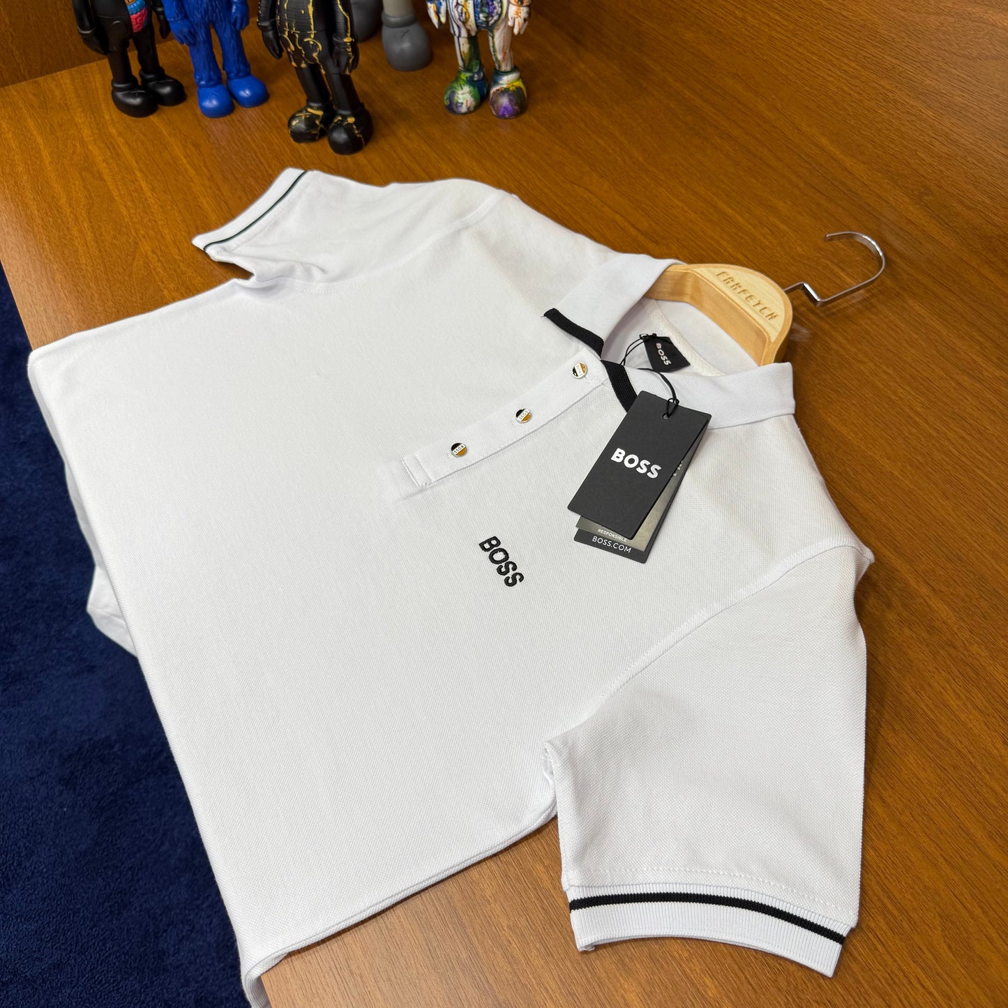 Hugo Boos Polo Yaka Beyaz