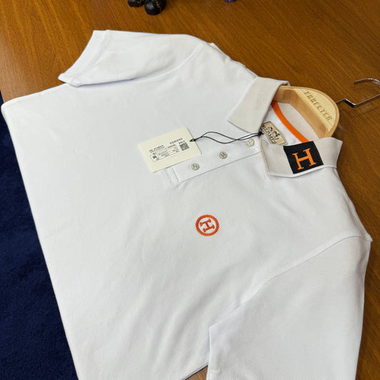 Hermes Beyaz Polo Yaka