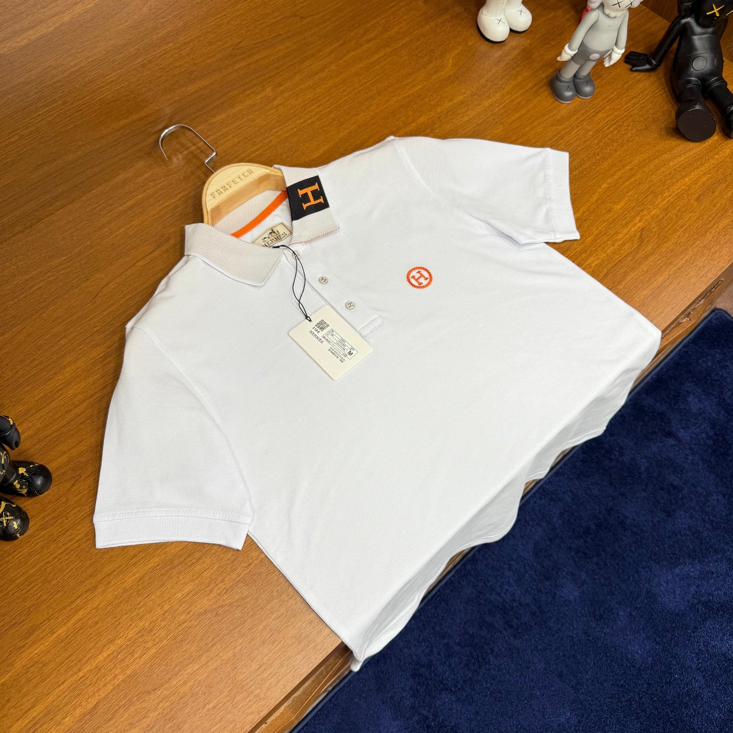 Hermes Beyaz Polo Yaka