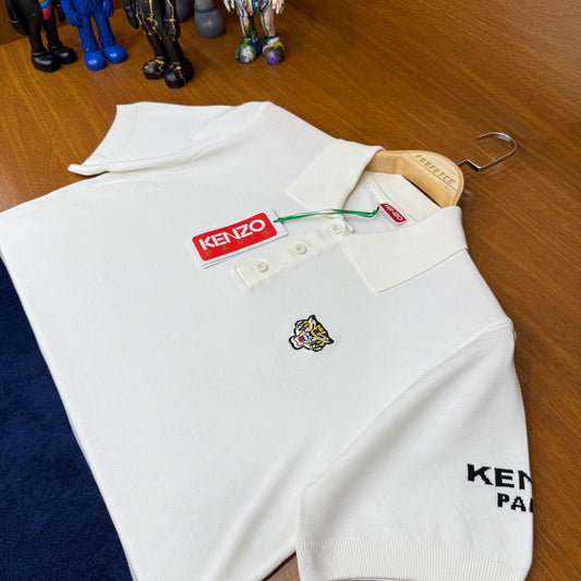 Kenzo Parıs Örme Triko  Beyaz T-SH!rt